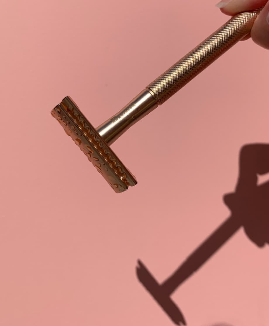 Razor being held